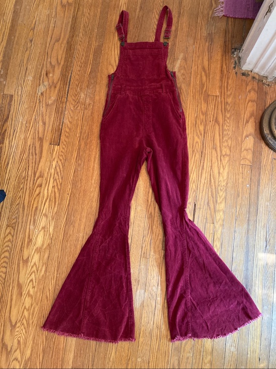 Show Me Your MuMu Pants - Show me your mumu Crimson Corduroy Bib Overalls